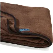 Cocoon - Fleece Blanket - Deken 200 x 160 cm, zwart/olijfgroen