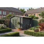 Weka Tuinhuis Killarney, 350x300 cm, groen-grijs, 28 mm