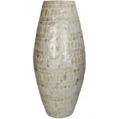 HD Collection Vaas Capiz Ivoor 22x22x50cm