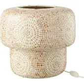 J-Line tafellamp mozaïek glas - beige/wit - 33 cm - 30 cm