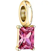 Morellato DROPS SCZ1290 GOLD-PLATED BEDEL MET ROZE ZIRKONIA 1 STUK