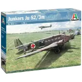 Italeri Modelbouwpakket Vliegtuigen - 0102 Junkers Ju-52/3m Vliegtuig Plastic - 1:72 - Modelbouw