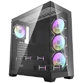 Darkflash Computerbehuizing - - DS900 - 7 ARGB ventilatoren - ATX-compatibiliteit - Zwart