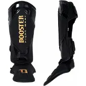 Booster Kickboks Scheenbeschermers Bangkok - Zwart Goud - maat L