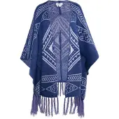 Usha Cape enziaan / wit