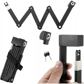 RockBros Vouwbaar Fiets Kettingslot met Sleutel - 88cm
