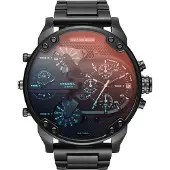 Diesel Mr. Daddy 2.0 Heren Zwarte Horloge DZ7395