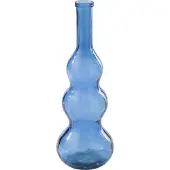 J-Line vloervaas glas blauw - 75 cm - Ø 27 cm