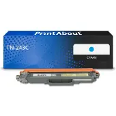 PrintAbout Huismerk vervangt Brother TN-243C Toner Cyaan
