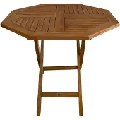 Axi Sana Teak Tuintafel Achthoekig opklapbaar 100 cm