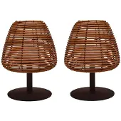Lumisky Set van 2 draadloze tafellampen H25CM BOHEME