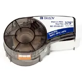 Brady M21-375-595-WT tape vinyl | zwart op wit | 9,53mm x 6,40m