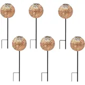 Lumisky Set van 6 op zonne-energie werkende grondlampen H45CM AGADIR