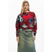 Desigual Sweatshirt blauw / hemelsblauw / rood