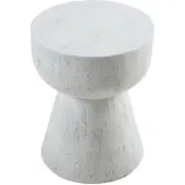 En.casa Bijzettafel Oulvepijanse rond 40 cm wit []