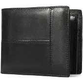 INF RFID-blokkerende lederen portemonnee voor heren Black