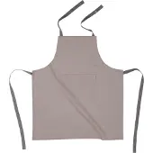 Tiseco Schort solid 74x85 op haak, SET/2, taupe