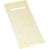 Papstar 1x 520 Bestekzakjes 20 cm x 85 cm creme inclusief wit servet
