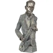 Clayre & Eef Decoratie saxofonist 28x13x42 cm