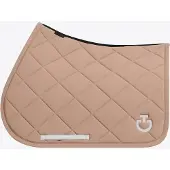 Cavalleria Toscana Diamond Quilted Jersey Zadeldek Full Taupe
