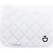 Cavalleria Toscana Diamond Quilted Jersey Zadeldek Full Wit