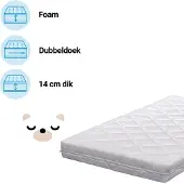 ZZZOO Matras Eenpersoons 90x200 Bruine Beer