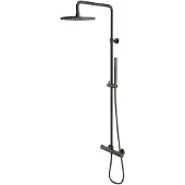 Omnires Y - Doucheset met thermostaat, diameter 25 cm, grafiet Y1244SUGR