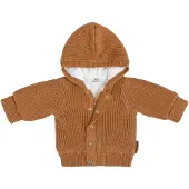 Babys Only Vestje met capuchon teddy Soul caramel - 68