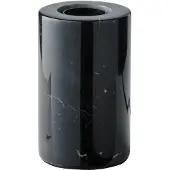 Osram Decor Marmeren Basis Tafellamp, Zwart Marmer, E27 Versie, Dimbaar, Schakelaar, Textielkabel, 80mm