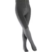 Falke Comfort Wool dik eenkleurig wol panty kinderen grijs - maat 134-146