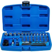 Bgs Voertuig gereedschap, Batterijschroevendraaier incl. bit- en doppenset 41 stuks.