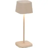 Zafferano OFELIA PRO MICRO LED tafellamp Sabbia oplaadbaar en dimbaar