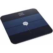 Heinner Slimme Personenweegschaal – Maximaal 180 kg – Bluetooth – MovingLife-app – Meting van Lichaamsvet en Hydratatie – LCD-display – Glazen Platform – Zwart