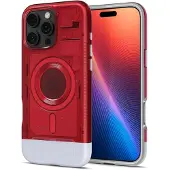 Spigen Classic C1 MagSafe iPhone 16 Pro Hoesje Rood