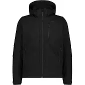 CMP - Jacket Zip Hood Softshell - Softshelljack 60, zwart