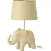 J-Line tafellamp gestreept polyresin beige - 31 x 26 x 48 cm