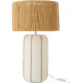 J-Line tafellamp keramiek large naturel/wit - 37 cm - 61 cm