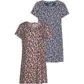 Vivance Nachthemd 'Dreams' blauw / grijs / pink