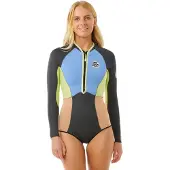 Rip Curl G-bomb 1.5 Mm Full Spring Shorty Met Lange Mouwen En Rits Aan De Voorkant Voor Dames