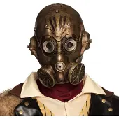 Boland gezichtsmasker gasmasker steampunk | Maat One-size
