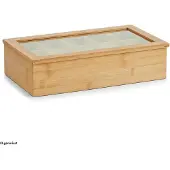 Zeller Houten theedoos Zeller Present 6 of 10 vaks