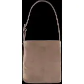 Sandqvist Leather Shopper Bag Suede taupe
