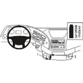 Brodit ProClip houder geschikt voor Mercedes Benz Actros 2003-2013 Angled mount, Laag
