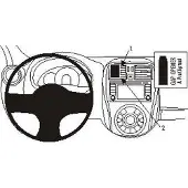 Brodit ProClip houder geschikt voor Nissan Micra 2014-2017 Center mount