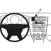 Dodge ProClip houder geschikt voor Dodge Caliber - Jeep Compass/ Patriot Center mount