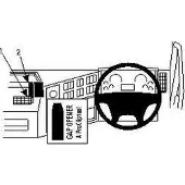 Brodit ProClip houder geschikt voor Volvo FE Serie /FL Serie 2007 - Angled mount