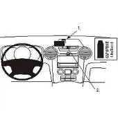 Brodit ProClip houder geschikt voor Kia Carens III 2007-2013 Center mount