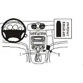 Brodit ProClip houder geschikt voor Mercedes Benz CLK-Klasse 2002-2010 Angled mount
