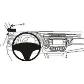 Brodit ProClip houder geschikt voor Toyota RAV 4 2013-2018 Left mount