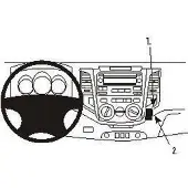 Brodit ProClip houder geschikt voor Toyota HiLux 2006-2011 Angled mount